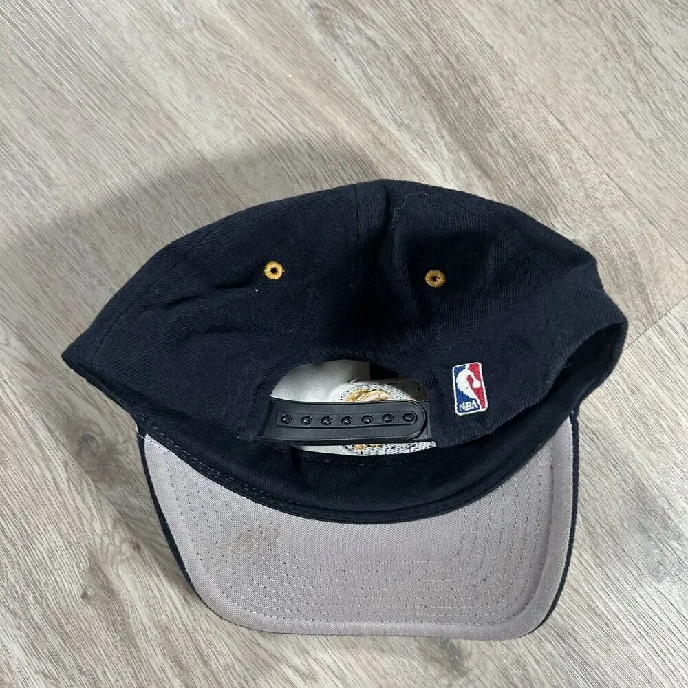 Vintage Puma‎ Indiana Pacers Hat Snapback NBA Basketball Wool Blend Blue Cap